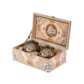 AMR Khayaal Box | Premium Almonds & Kishmish | 2 Jars × 250g | Handcrafted Wooden Keepsake Gift Box