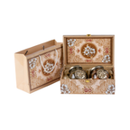 AMR Khayaal Box | Premium Almonds & Kishmish | 2 Jars × 250g | Handcrafted Wooden Keepsake Gift Box