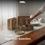 AMR Khayaal Box | Premium Almonds & Kishmish | 2 Jars × 250g | Handcrafted Wooden Keepsake Gift Box
