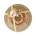 AMR Shagun Thaali | Premium Almonds, Cashews, Kishmish & Pista | 750g | Traditional Gold Dry Fruit Thaal