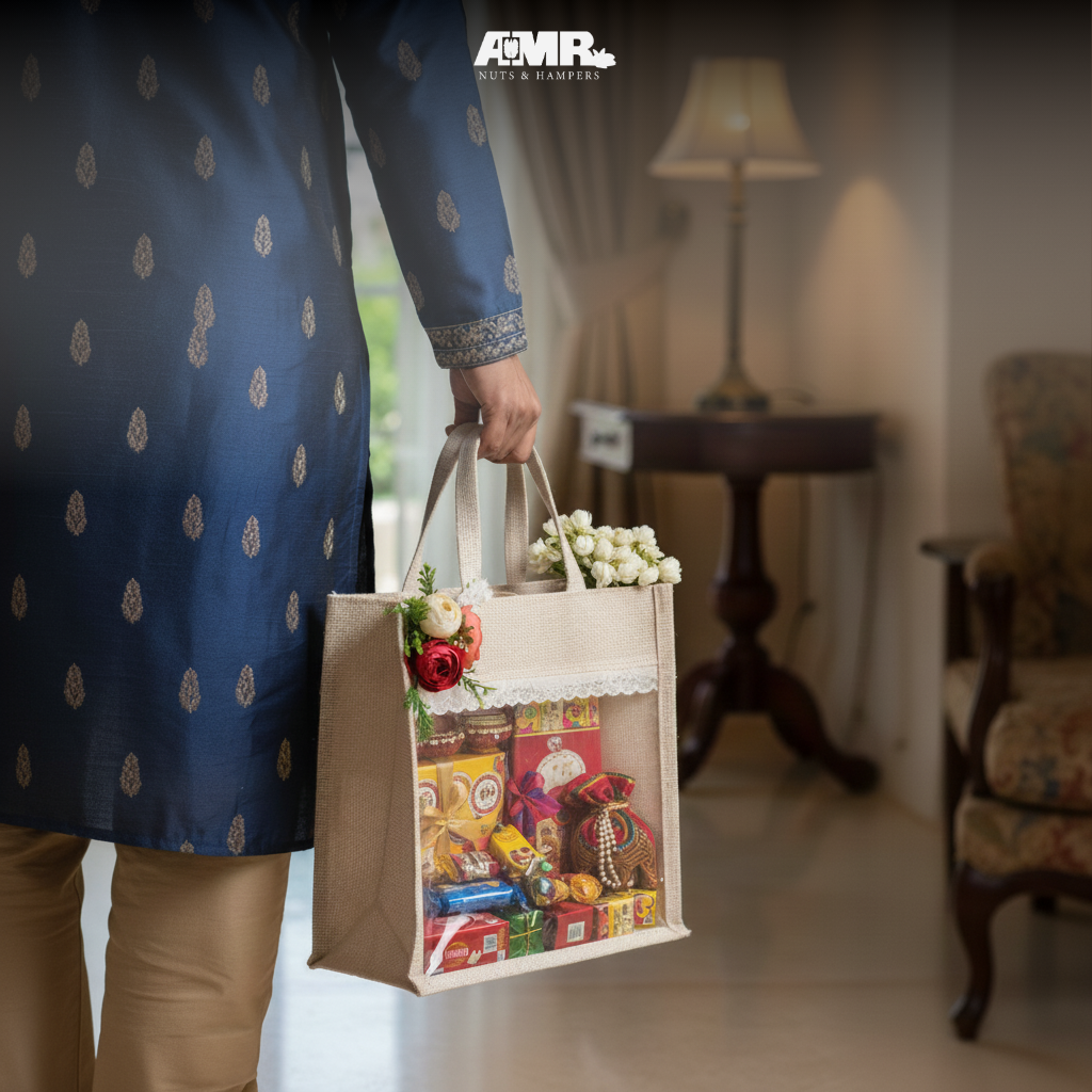 AMR Jute Bag | Dryfruit Gift Bag